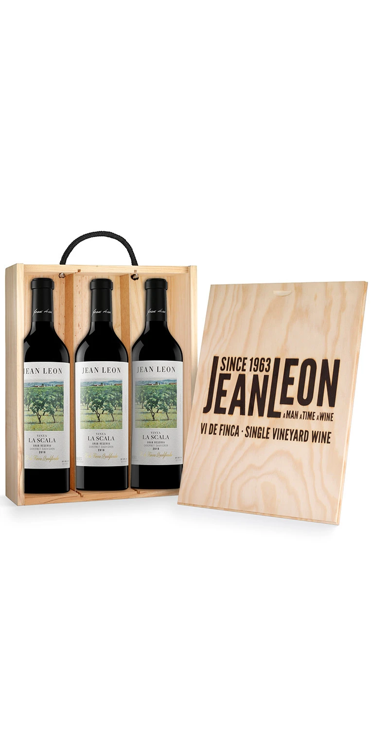 Jean Leon Vinya La Scala Cabernet Sauvignon Gran Rva 2016 | Estuche 3 Botellas 3 Jean Leon Vinya La Scala Cabernet Sauvignon Gran Rva 2016 | Estuche 3 Botellas